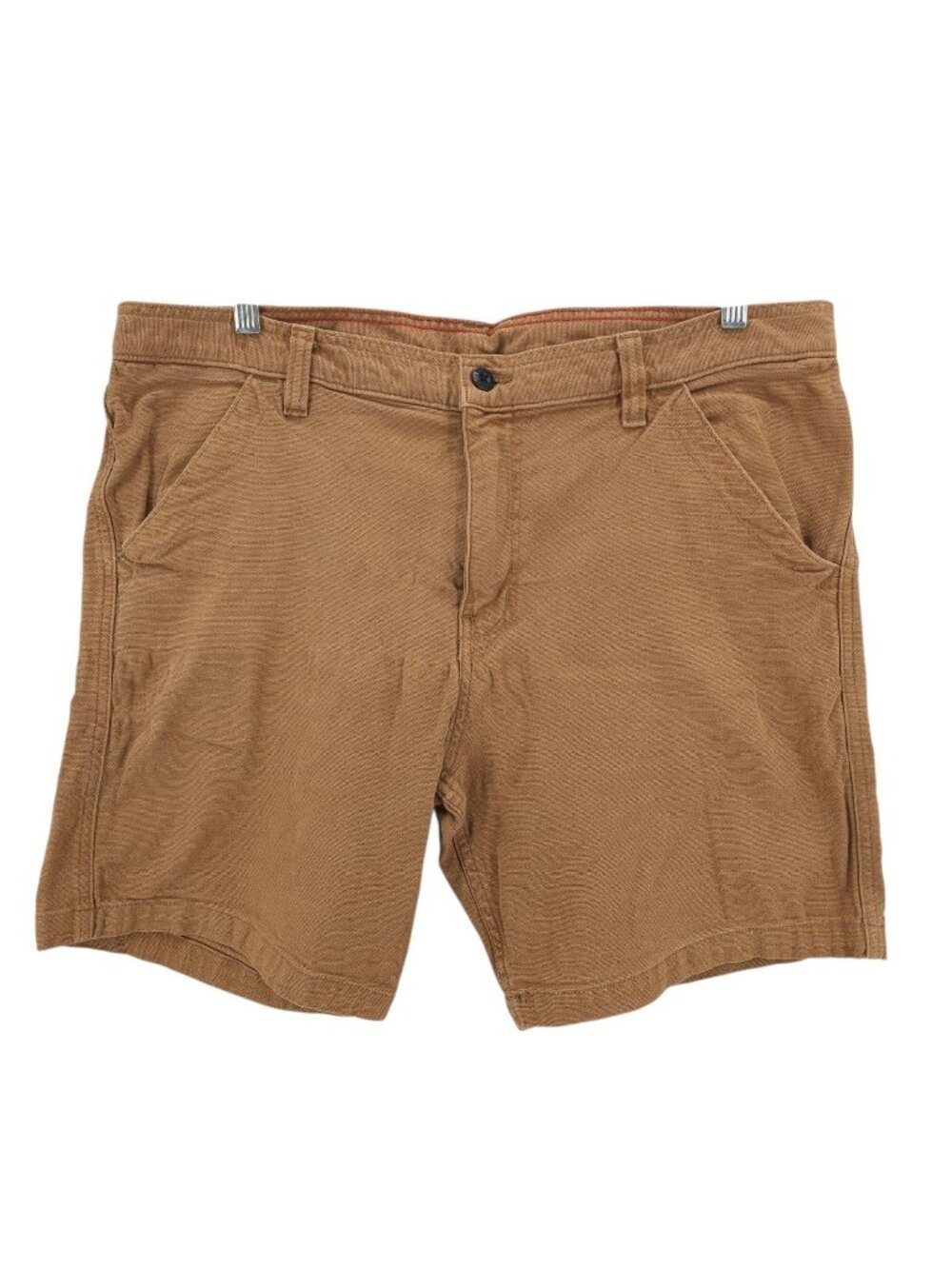 AMERICAN GIANT Men's Roughneck Shorts Brown Stretch Canvas Tag 36 Actual 39 in